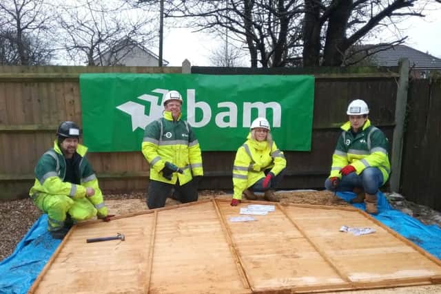 A BAM Construction team hard at work at Krystal House