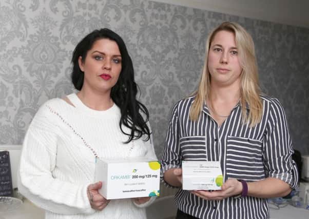Gemma Weir and Michelle Frank, from Paulsgrove, are campaigning to get cystic fibrosis treatment drug Orkambi available on the NHS. Picture: Habibur Rahman