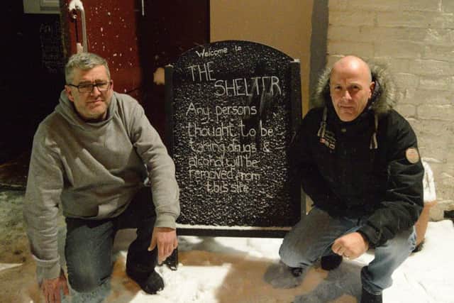 Milton arms landlord Colin Nash and volunteer Sean Fuller