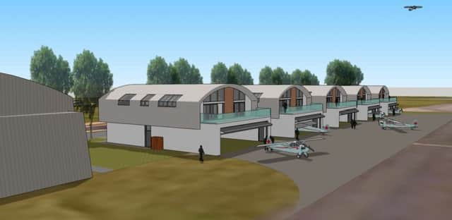 An artist's impression of what the Hangar Homes would look like      Picture: Hangar Homes