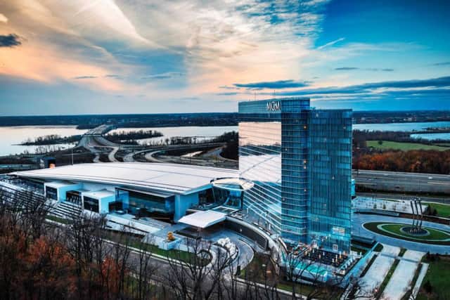 Outside the MGM National Harbor.