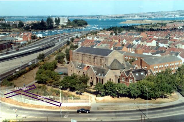 NOW: Garibaldi Street, gone and long forgotten  except by those who lived there. The M275 is on the left.Picture: Bob Thompson