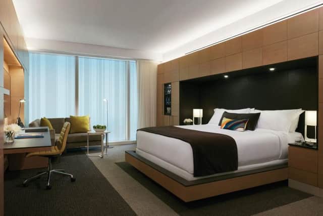 A king room at the MGM National Harbor.