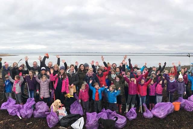 Volunteers helping at the beach clean in Emsworth. Picture: Bianca Carr
