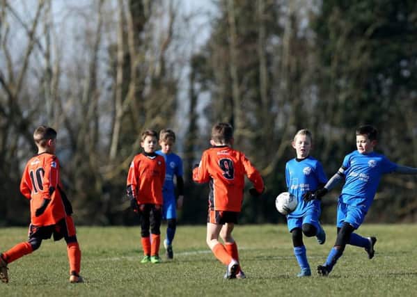 AFC Portchester and Fleur de Lys Victory in action at under-nines level. Picture: Chris Moorhouse