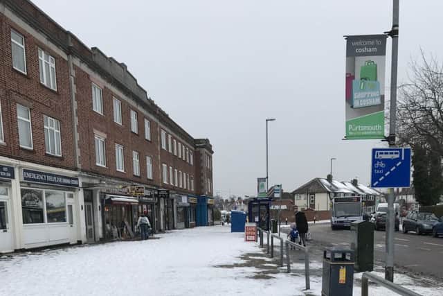 Snow along Portsmouth Road, Cosham. Credit: Thomas Warburton-Smith