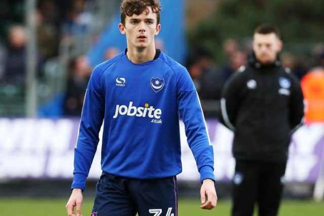 Pompey prospect Dan Smith. Picture: Joe Pepler