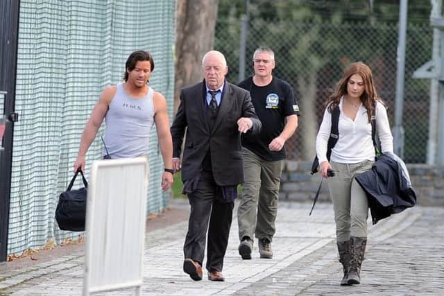 Stunt doubles of Mark Wahlberg and Anthony Hopkins.

Picture: Sarah Standing (161369-7623) PPP-160930-135856001