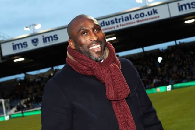 Pompey's FA Cup-winning captain Sol Campbell. Picture Joe Pepler