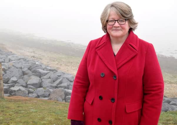 Therese Coffey MP gained a valuable insight into flood defence research on Hayling Island