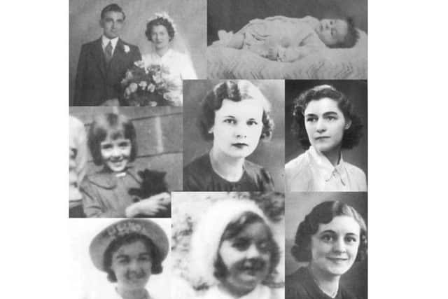 The Wilkinson sisters with baby Tony in a montage created by Paul Costen costen.co.uk