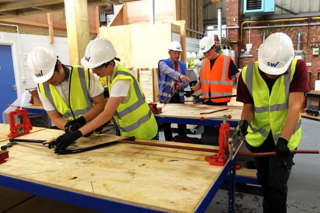 Gas apprentices hard at work