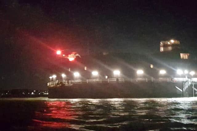 Gosport & Fareham Inshore Rescue Service (GAFIRS) was paged to assist a pensioner who fell and broke her arm at a luxury hotel on No Mans Land Fort Picture: GAFIRS