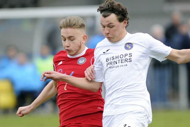 Hawks striker Alfie Rutherford