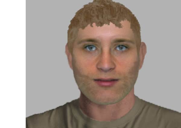 An e-fit of one of the men police are hunting in connection with the fraud against the OAP sisters in Windsor Road, Cosham