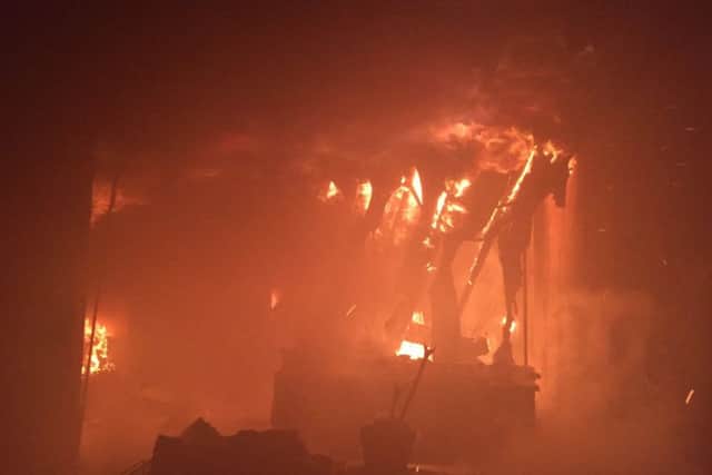 The scene at Lee-on-the-Solent's High Street, where a fire broke out in the early hours of Tuesday morning. Credit: Tony Deacon