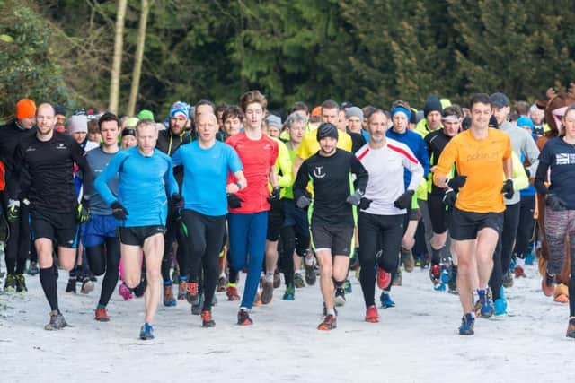 Havant parkrun gets under way on Saturday morning. Picture: Vernon Nash (180065-8)
