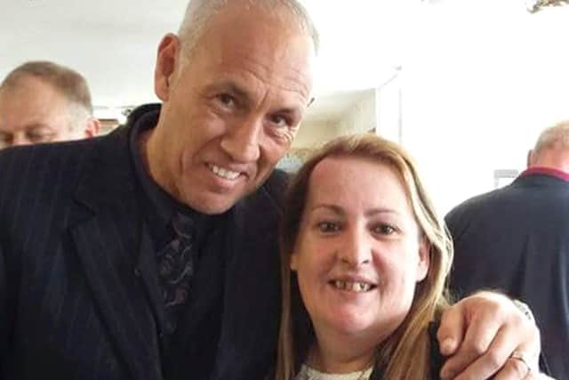 Former Pompey striker Mark Hateley and Lyn Rigby