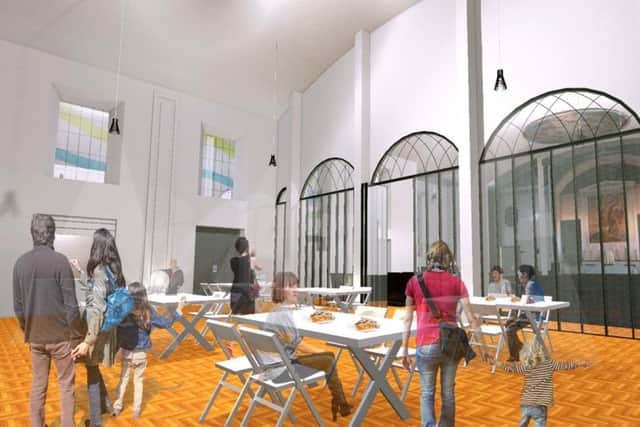 Ar artist's impression of the transformed interior of St Michaels Church in Paulsgrove