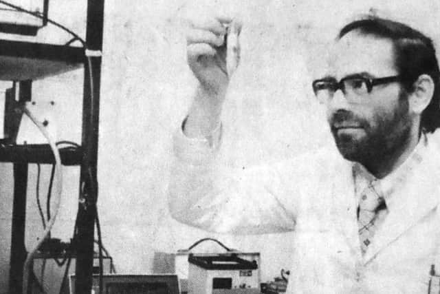 Doctor Harry Matthews, who for the previous four years had worked on cancer research at Portsmouth Polytechnic