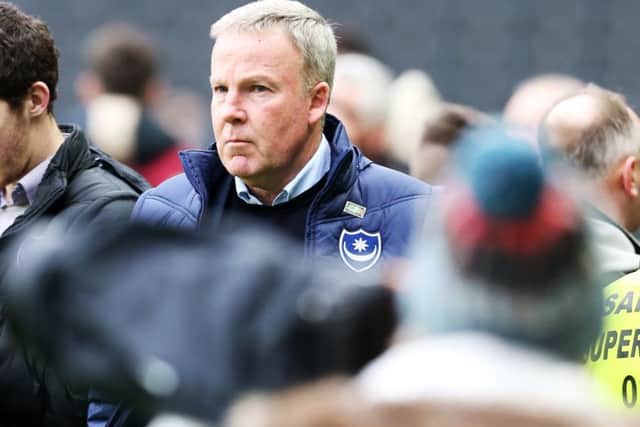 Pompey boss Kenny Jackett. Picture: Joe Pepler