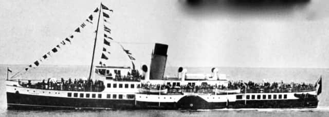 PS Sandown on her maiden cross-Solent voyage in 1934.