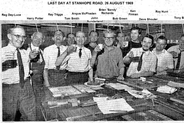 End of an era  the last time The News was printed at Stanhope Road, Landport.