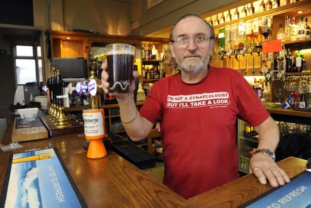Kevin Smith at The Royal Marine Artillery Tavern, 'The RMA' in Cromwell Road before it closed forever on Tuesday evening. Picture: Malcolm Wells