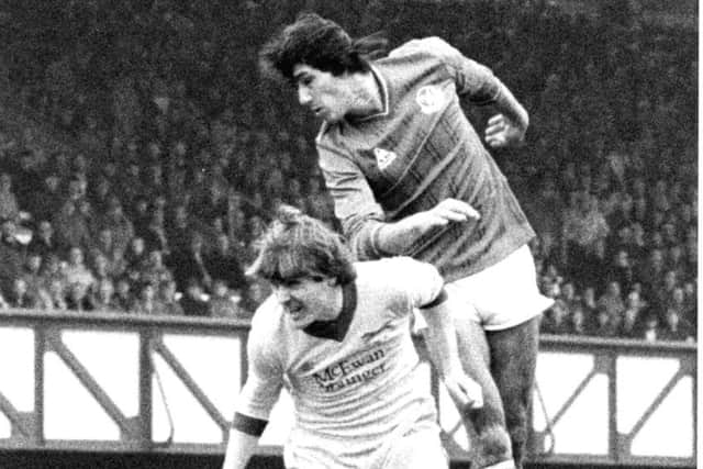 Mark Hateley in action for Pompey