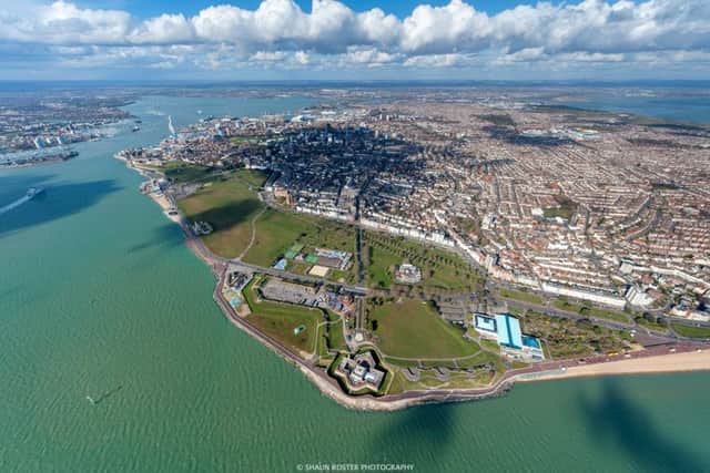 Sunny Southsea looking north from over Southsea Castle  Picture: Shaun Roster