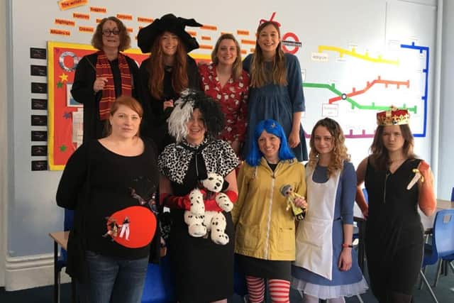 Members of the Priory School English Department dressed up for World Book Day