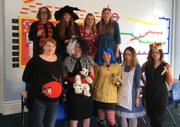Members of the Priory School English Department dressed up for World Book Day
