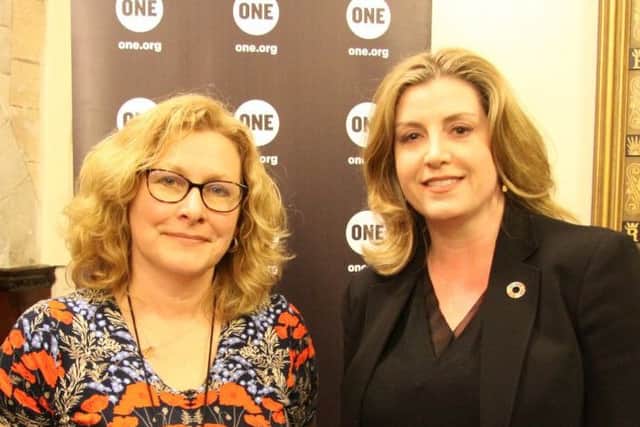 Admiral Lord Nelson School teacher Debbie Lucas, left, with Portsmouth North MP Penny Mordaunt. Picture: ONE Campaign