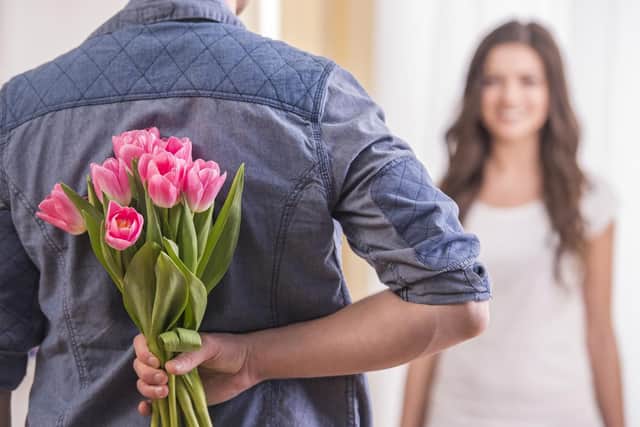 DISCLAIMER: This is not Steve Canavan surprising his wife with flowers. This situation would never occur in the Canavan household.