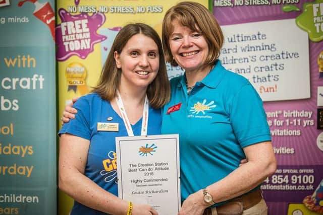 Louise Richardson with Sarah Cressall, the founder of Creation Station