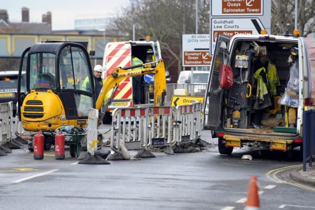 Urgent gas works being undertaken by SGN at the junction of St Michael's Road and Anglesea Road in Portsmouth 

Picture by: Malcolm Wells