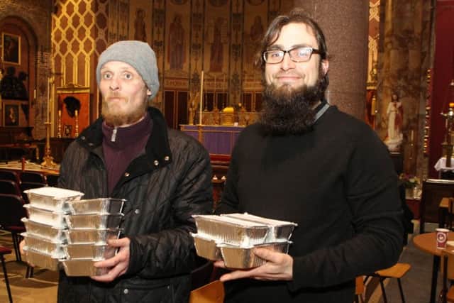 Graham Everett who was homeless for 22 years and Russel Allen, one of the trustee's of the charityPicture by Habibur Rahman
