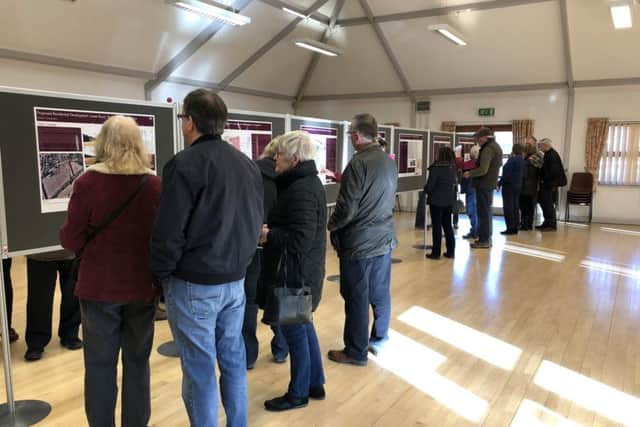 A public exhibition showing the proposal for 50 new homes in Bedhampton. Picture: Tamara Siddiqui