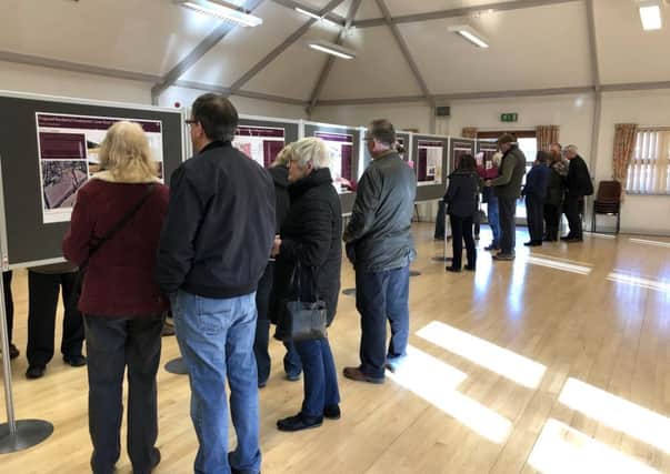 A public exhibition showing the proposal for 50 new homes in Bedhampton. 
Picture: Tamara Siddiqui