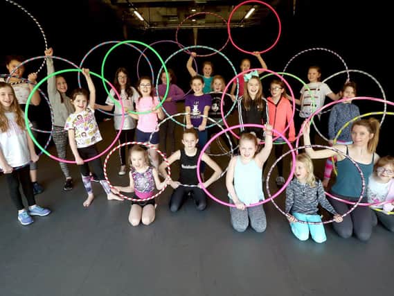 Youngsters enjoying a hula hooping class from Globe Fit in Fareham  Picture: Chris Moorhouse
