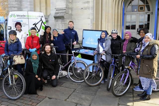 Members of the Portsmouth Women's Learn to Ride group Picture: Malcolm Wells (180308-9844)