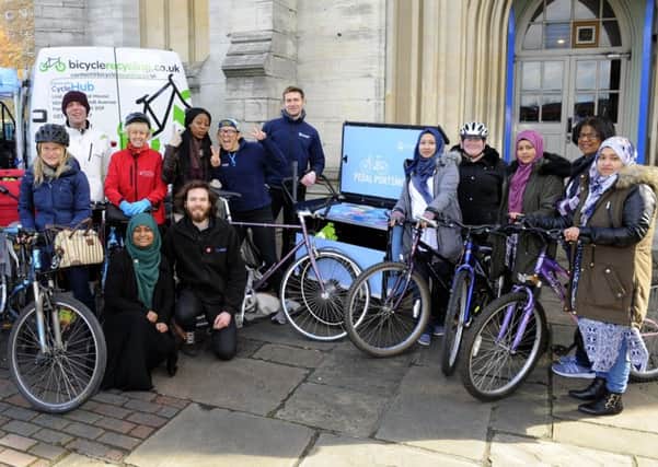 Members of the Portsmouth Women's Learn to Ride group  Picture: Malcolm Wells (180308-9844)