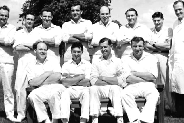 Cricket team at Front Lawn recreation ground, Leigh Park
