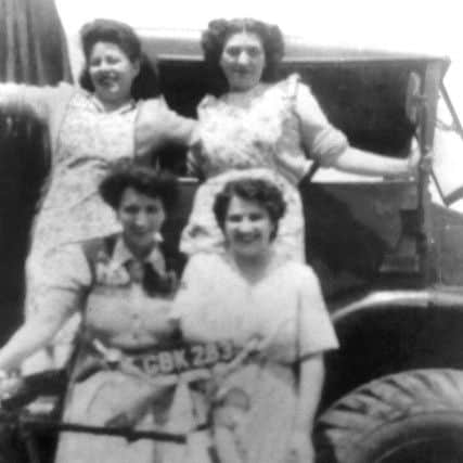 Drings cardboard factory girls, 1950. Clockwise from top left,Doreen Tisson, Phyllis Durrant, Pat Meyrick and Alice Whittle   Picture: Wendy Clement collection
