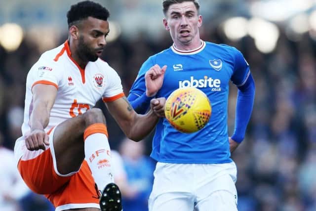Pompey striker OlI Hawkins