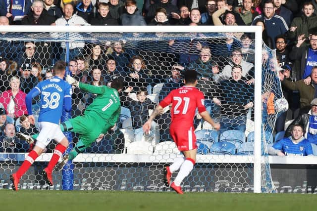 Lee Martin scored for Gillingham against Pompey. Picture: Joe Pepler
