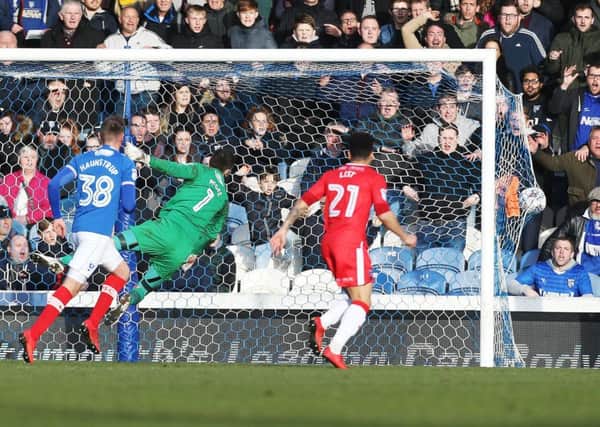 Lee Martin scored for Gillingham against Pompey. Picture: Joe Pepler
