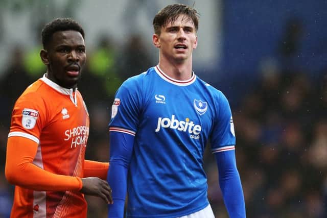 Oli Hawkins missed Pompey's defeat to Gillingham. Picture: Joe Pepler