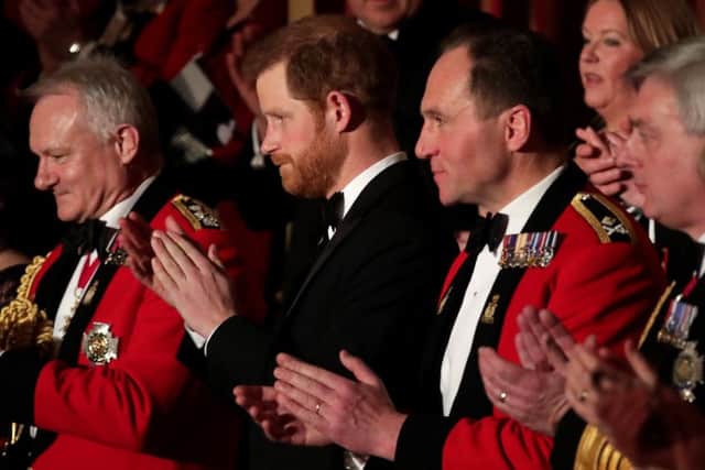 Prince Henry attends the Royal Albert Hall for the 46th Mountbatten Music Festival.