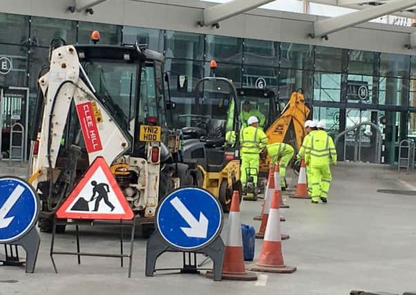 The Hard Interchange in Portsmouth, having some repairs done     

Picture: Tom Cotterill